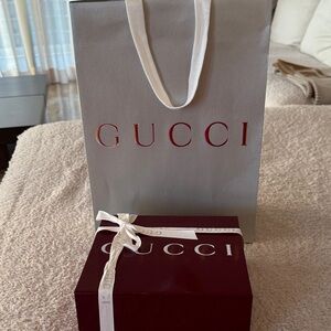 Gucci Red and White Gift Set box